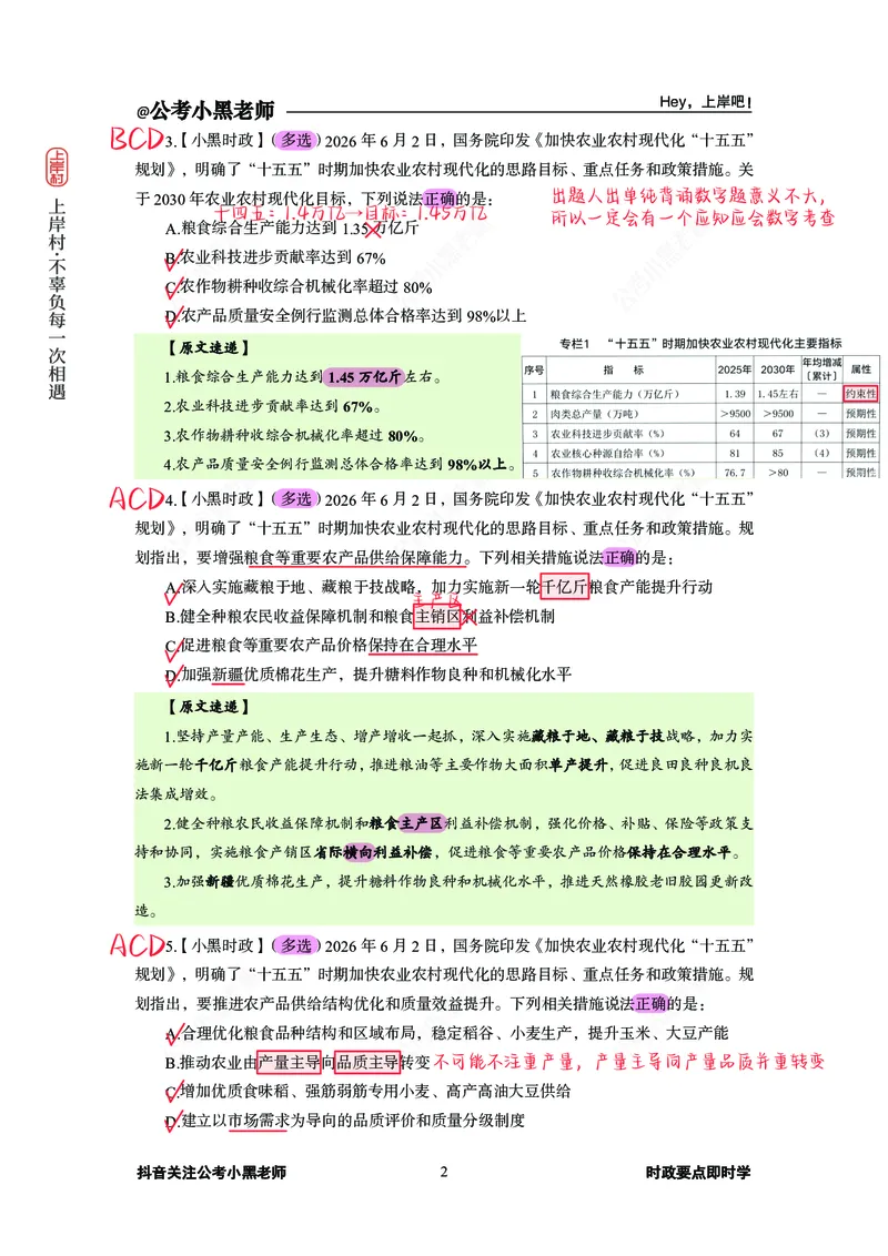 《加快农业农村现代化十五五规划(1)_3539.2027北京定向选调_10全国时政（按月更新）_0032026年小黑全年时政_专题时政_讲义》第3页预览