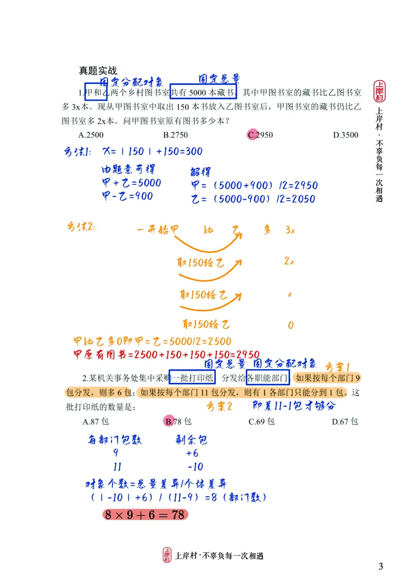 《王炎丨26数量讲练大满贯笔记_3539.2027北京定向选调_052027行测资料（名师笔记+技巧+必考点）_11数量关系专项资料》第3页预览