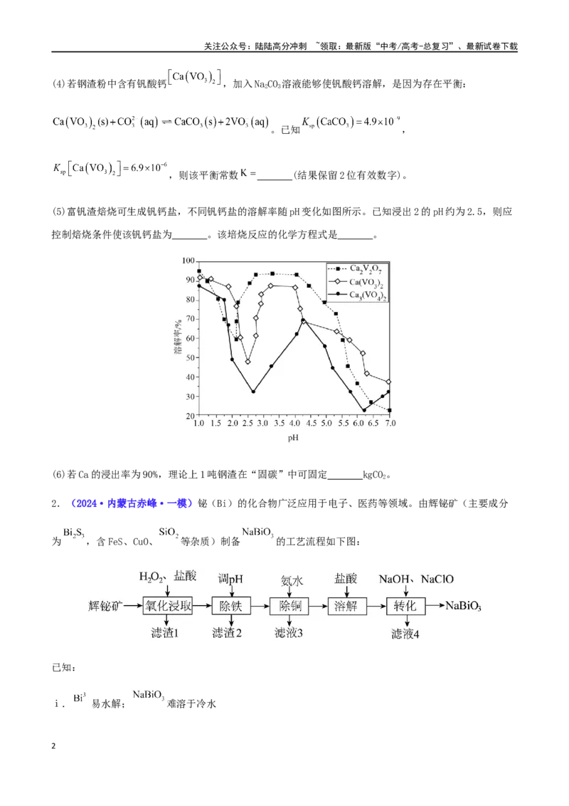 《专练17工艺流程题（15题）-（原卷版）_05-化学-高考总复习_专项复习_2024年_2024高考化学考点必杀300题（全国新高考卷）_资料》第2页预览