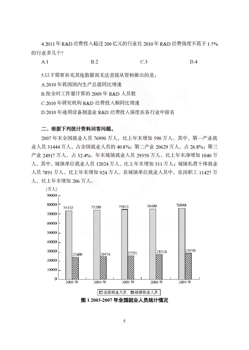 《欧创仕华狂刷1000题-资料分析_3539.2027北京定向选调_062027行测刷题-各模块刷题合集pdf版_欧创仕华资料分析》第5页预览