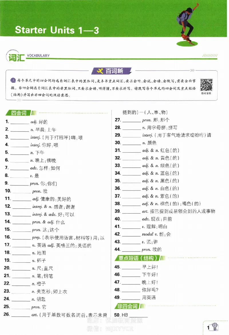 《初中必刷题七年级上册英语人教版狂K重点_2、2025初中必刷题合集_初中必刷题23+24+25上册_2024版（部分上册）》第2页预览