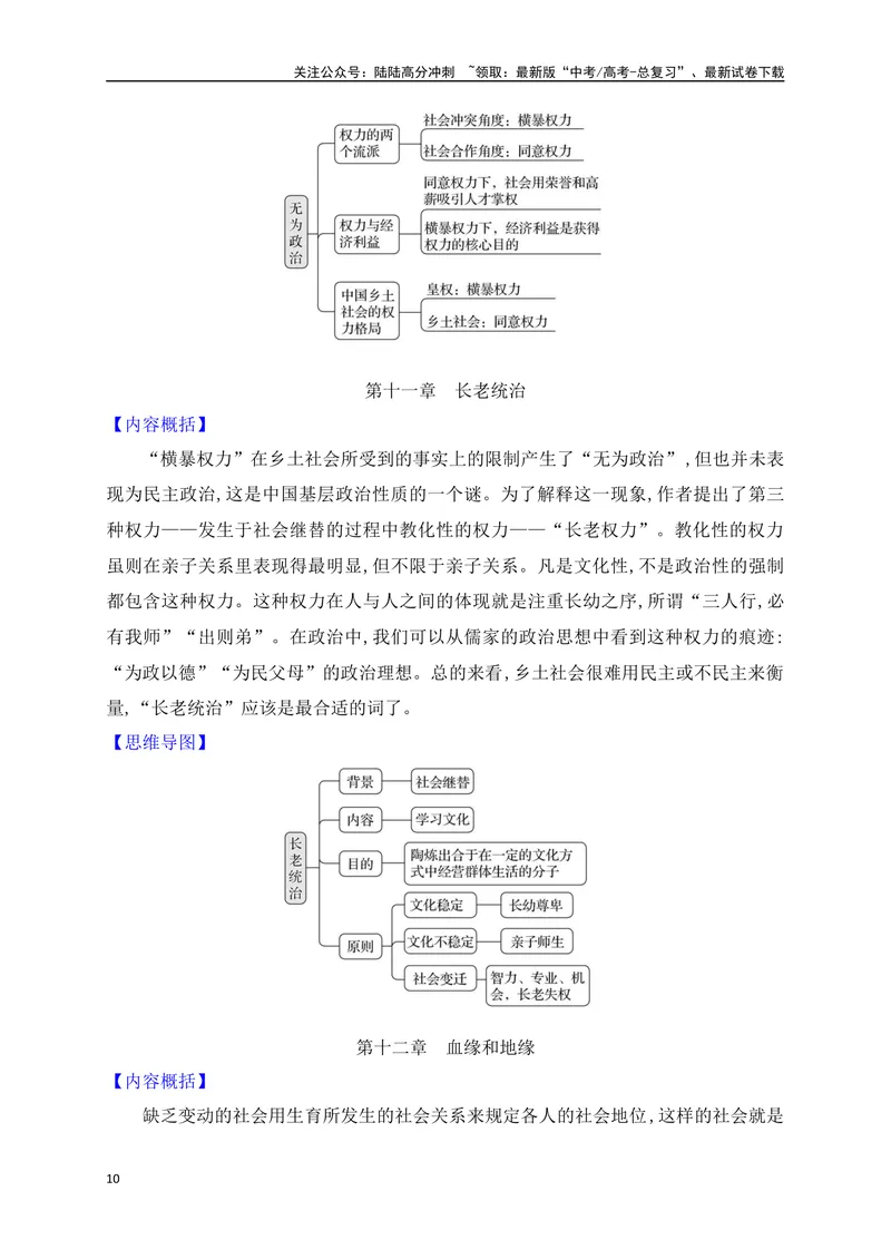 《21整本书阅读之《乡土中国》阅读备考（从教材中来，到高考中去）_一轮复习_2025年_2025年高考语文一轮复习之文学类阅读（全国通用）_资料_1-资料》第10页预览