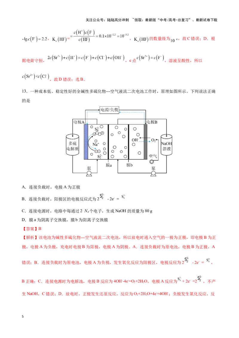 《专练03七道选择题+主观实验题-（解析版）_05-化学-高考总复习_专项复习_2024年_2023年高考化学考前手感保温训练（全国卷）_资料》第5页预览