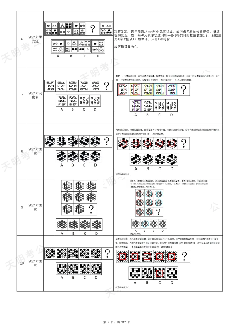 《（顺序版）图形推理答案_3539.2027北京定向选调_062027行测刷题-各模块刷题合集pdf版_2027图形推理千题册_（顺序版）图形推理_图推千题册顺序版2.0》第5页预览