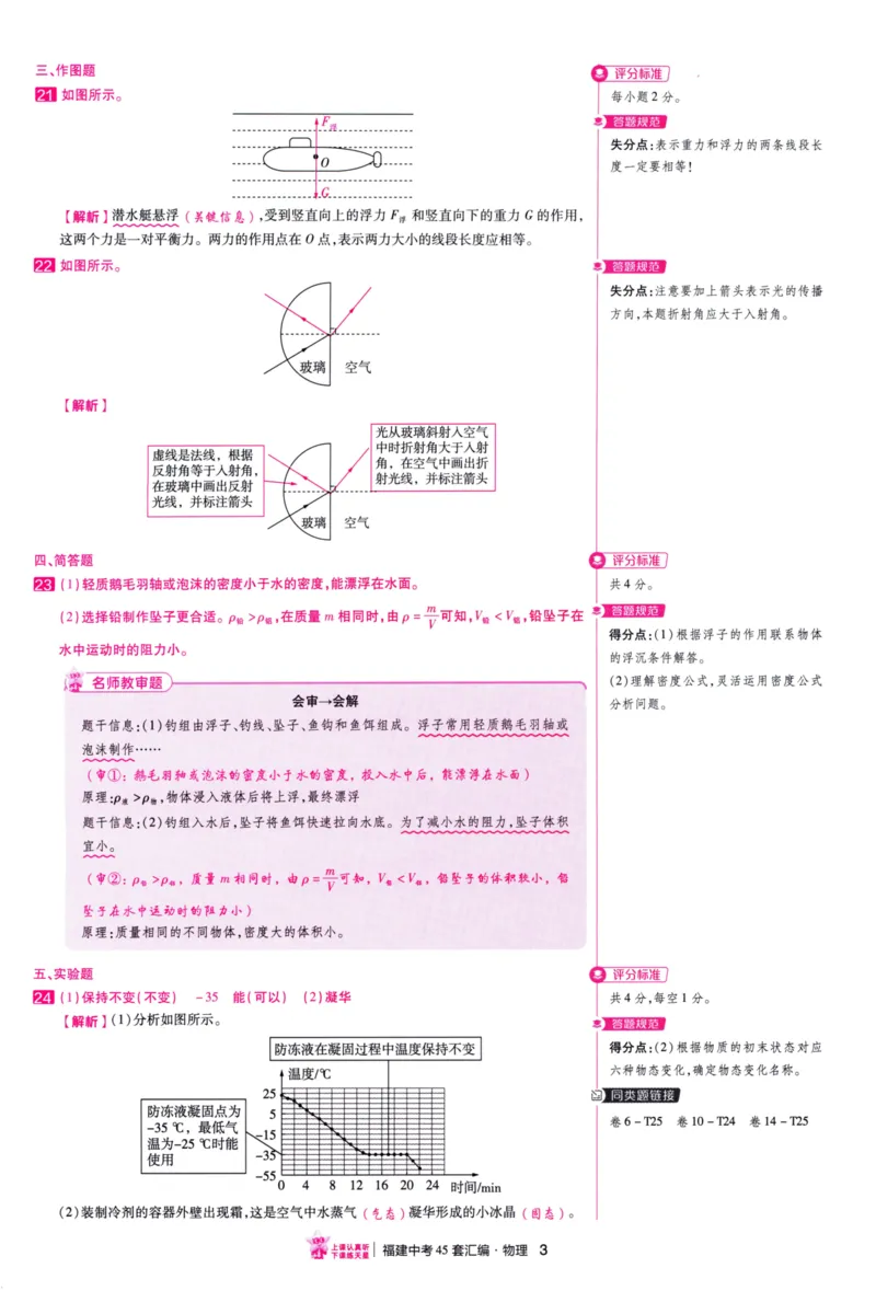 《45套物理答案_12.2026年4月全国各地高考模拟卷_2026版初中金考卷•45套中考试卷汇编系列合集_2026版初中金考卷•中考45套汇编数物化（福建版）_2026中考金考卷物理福建版》第6页预览