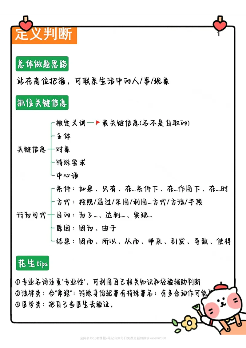 《花生十三判断推理系统班学霸笔记_3539.2027北京定向选调_052027行测资料（名师笔记+技巧+必考点）_10判断推理）专项资料》第2页预览