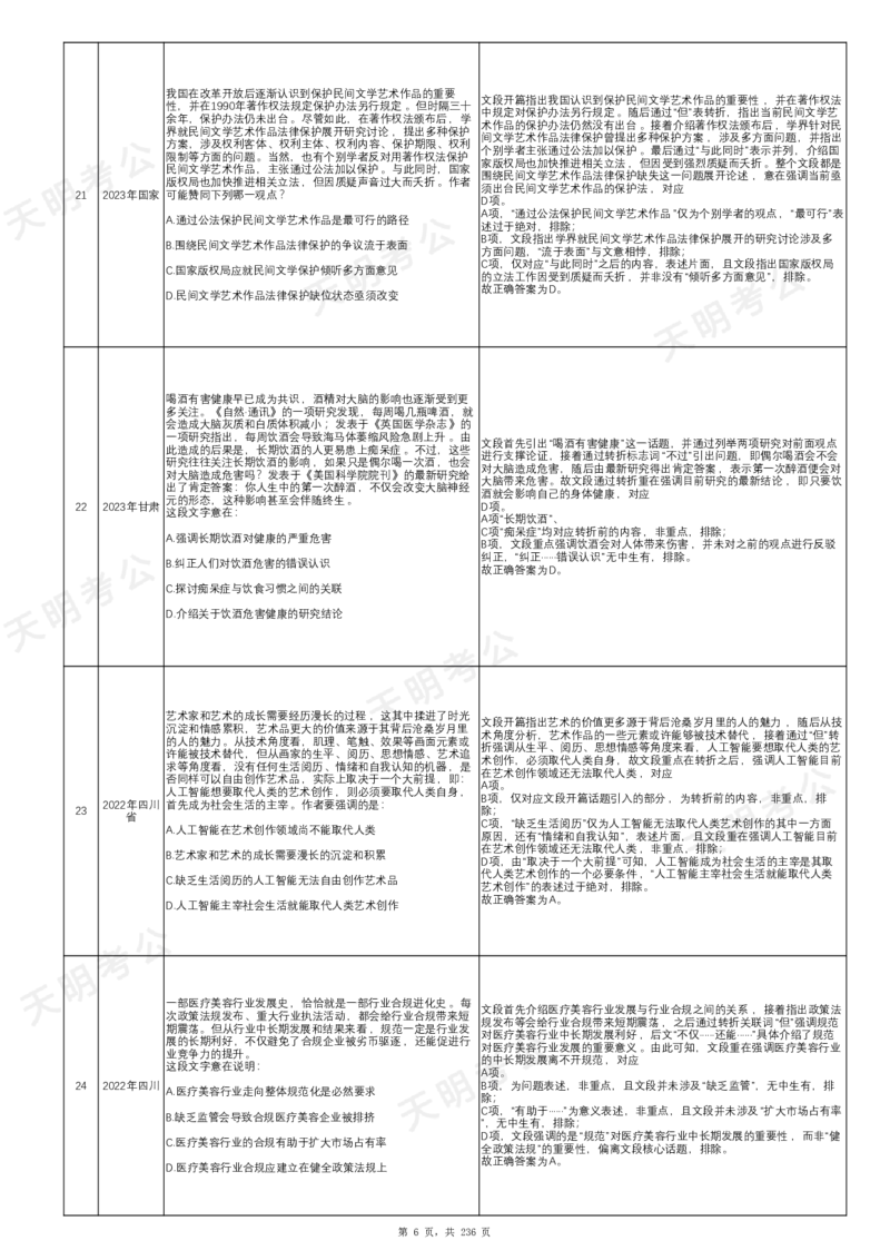《片段阅读千题册顺序版答案_3539.2027北京定向选调_062027行测刷题-各模块刷题合集pdf版_2027片段阅读千题册_片段阅读千题册（顺序版）_片段阅读千题册顺序版1.0》第8页预览
