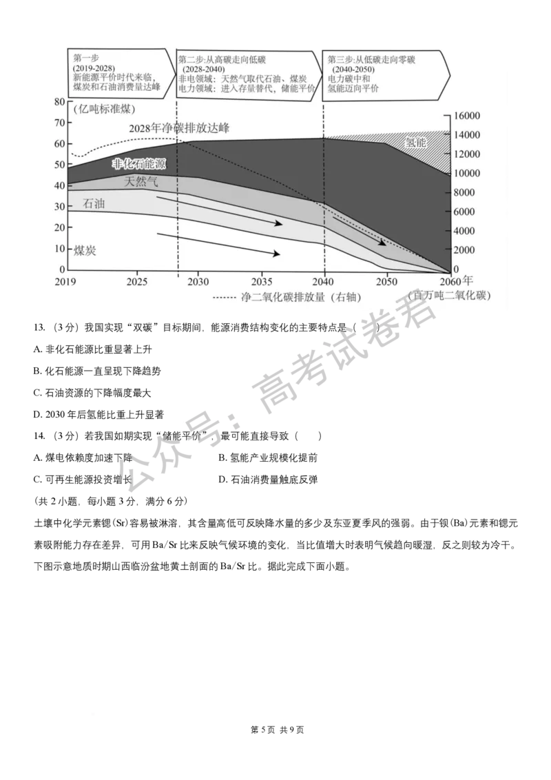 《08_地理_湖南长沙市一中广雅中学2026-2027年高三上学期开学考试_试卷+答案_小初高学习资料合集（每天更新）_湖南长沙市一中广雅中学2026-2027学年高三上学期开学考试》第5页预览