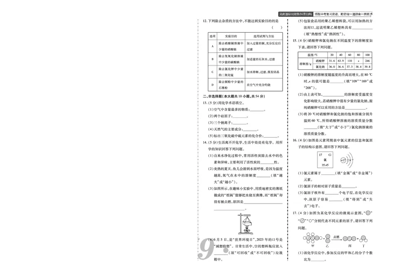 《2023年朝阳市中考化学真题_12.2026年4月全国各地高考模拟卷_2026版初中金考卷•45套中考试卷汇编系列合集_全国版中考真题(1)_辽宁各地中考_辽宁化学(25)_朝阳化学19-23》第2页预览