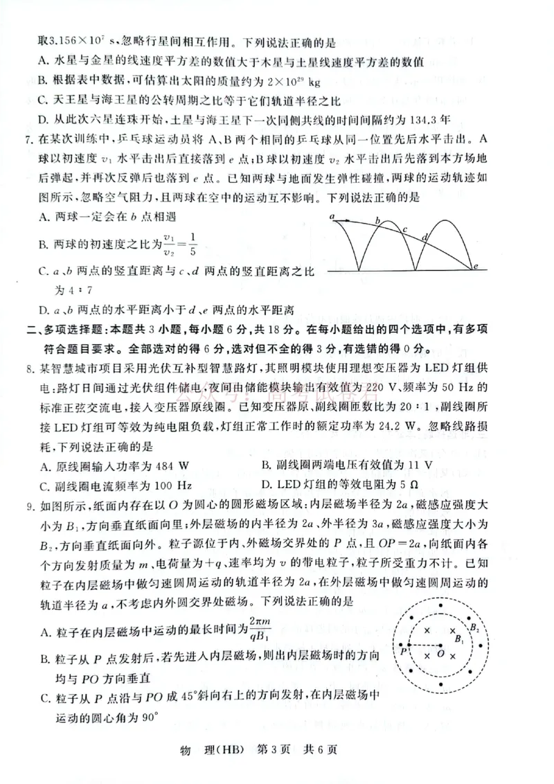 《八省T8联考2026届高三年级四月阶段练习物理(HB)_副本(1)_12.2026年4月全国各地高考模拟卷_2026年4月_2026届河北T8联考高三下学期4月联合测评》第3页预览