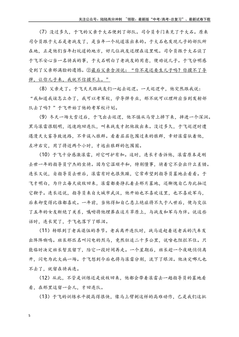 《2024年新高考九省联考语文模拟试卷七（九省联考专用）（原卷版）_专项复习_2024年_2024年新高考九省联考语文模拟试卷真题检测卷练习_资料》第5页预览
