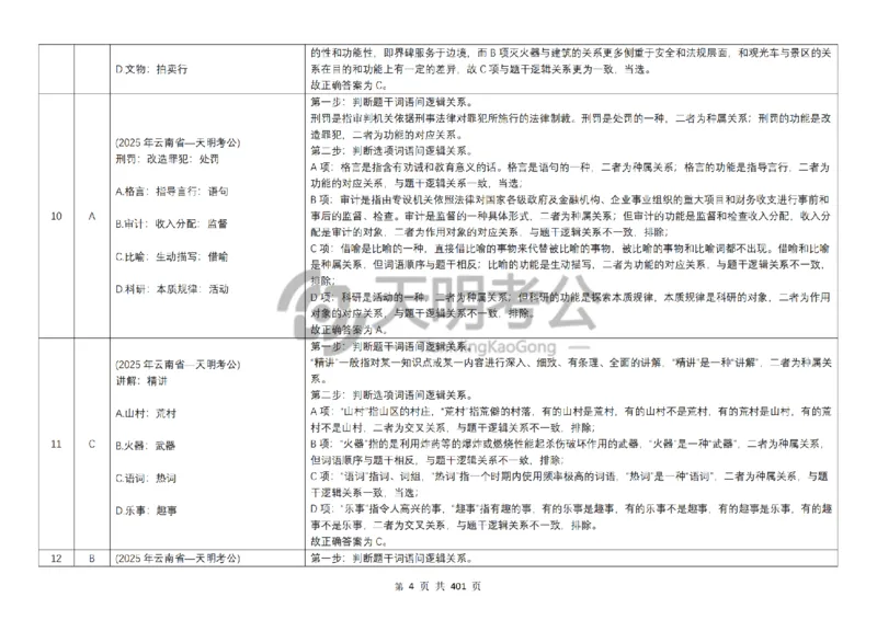 《类比推理乱序（答案5.0）_3539.2027北京定向选调_062027行测刷题-各模块刷题合集pdf版_2027类比推理千题册_（乱序版）类比推理_类比推理乱序版5.0》第5页预览