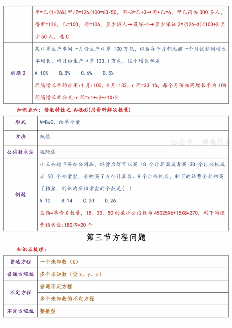 《高照x花生x某笔丨26数量关系名师笔记N合一_3539.2027北京定向选调_052027行测资料（名师笔记+技巧+必考点）_11数量关系专项资料》第5页预览