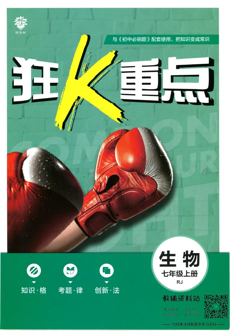 《初中必刷题七年级上册生物人教版狂K重点_2、2025初中必刷题合集_初中必刷题23+24+25上册_2023版》第1页预览