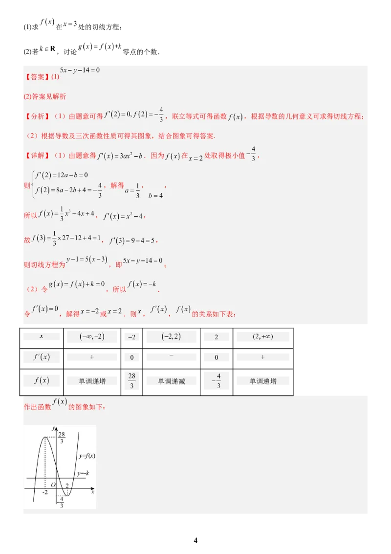 《06导数(教师版)_小初高学习资料合集（每天更新）_2027版高考数学《解答题每日一题训练》（word版）》第4页预览