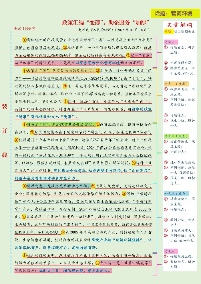 《人民日报范文精讲（2025.4月版）_3539.2027北京定向选调_072027申论资料（三色笔记+万能模版+高分指南)_17、人民日报范文精讲》第3页预览