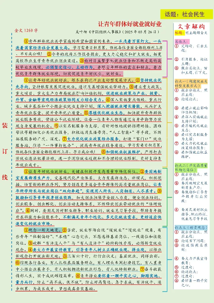 《人民日报范文精讲（2025.4月版）_3539.2027北京定向选调_072027申论资料（三色笔记+万能模版+高分指南)_17、人民日报范文精讲》第8页预览