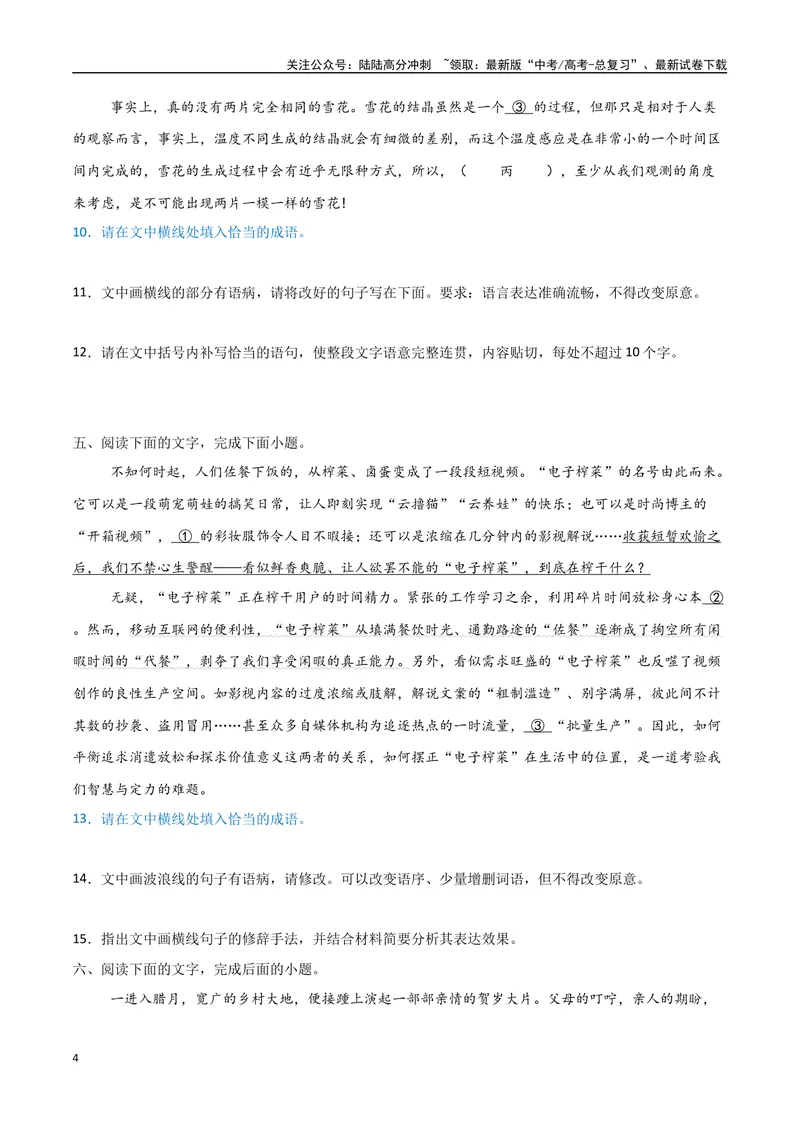 《28（语言文字运用）词语选用分析（学生版）_专项复习_2025年_2025年高考语文题型全练点对点（新高考地区通用）_资料》第4页预览