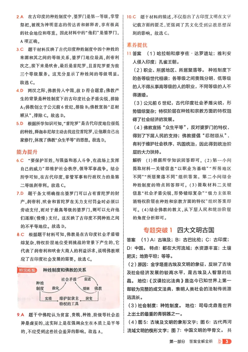 《2026《初中53同步》历史九上答案解析_2026版初中《5年中考3年模拟》7-9上册_2026版初中《5年中考3年模拟》9年级上册（语数外理化历道）(人教+北师)》第5页预览