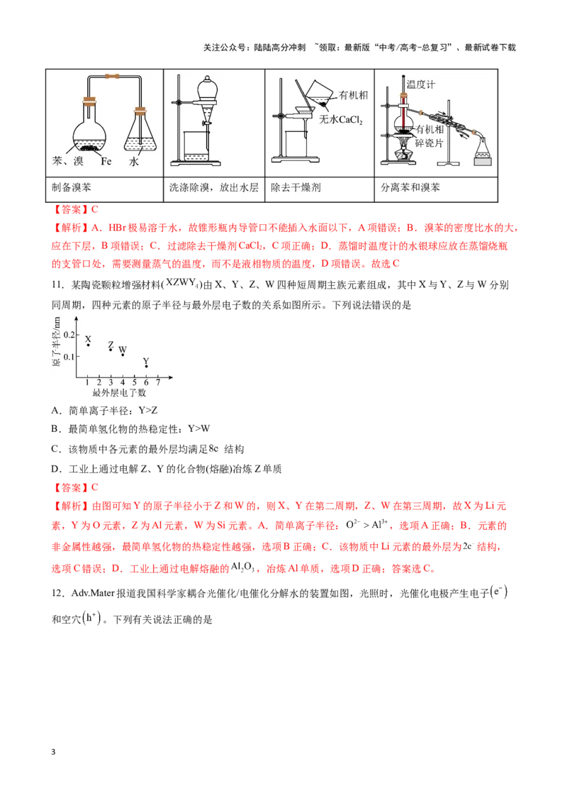 《专练08七道选择题+主观实验题-（解析版）_05-化学-高考总复习_专项复习_2024年_2023年高考化学考前手感保温训练（全国卷）_资料》第3页预览