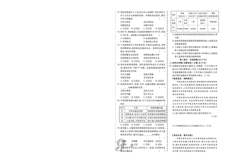 《2023年盘锦市中考道法真题_12.2026年4月全国各地高考模拟卷_2026版初中金考卷•45套中考试卷汇编系列合集_全国版中考真题(1)_辽宁各地中考_辽宁道法(25)_盘锦道法19-23》第2页预览