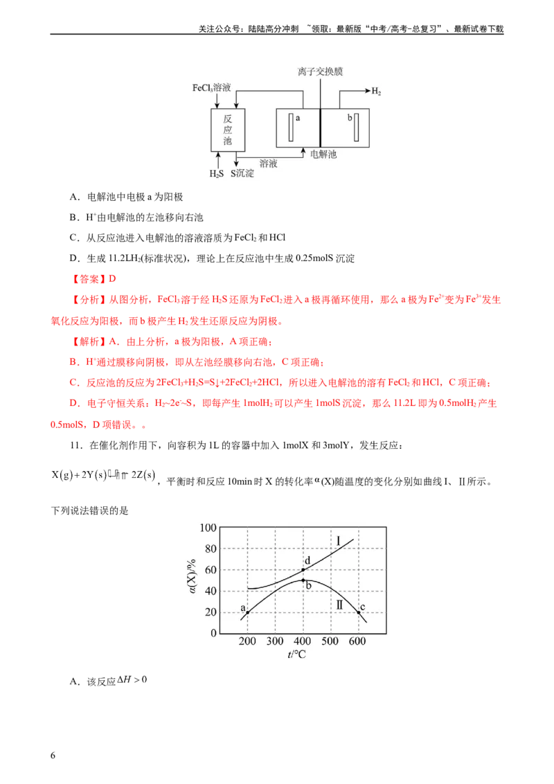 《2023年高考押题预测卷01（天津卷）-化学（全解全析）_05-化学-高考总复习_专项复习_2024年_2023年高考押题预测卷01化学》第6页预览
