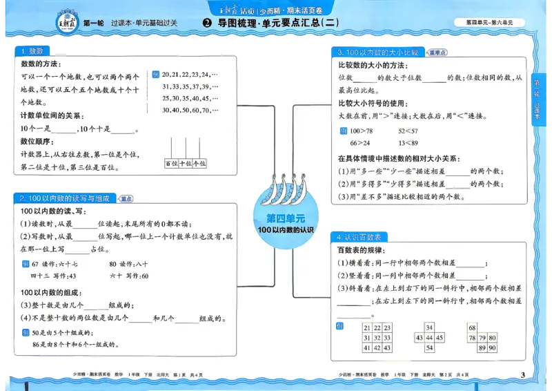 《1下数学北师王朝霞《期末活页卷》26春_小初高学习资料合集（每天更新）_2026春《王朝霞期末活页卷》1-6年级下册》第3页预览