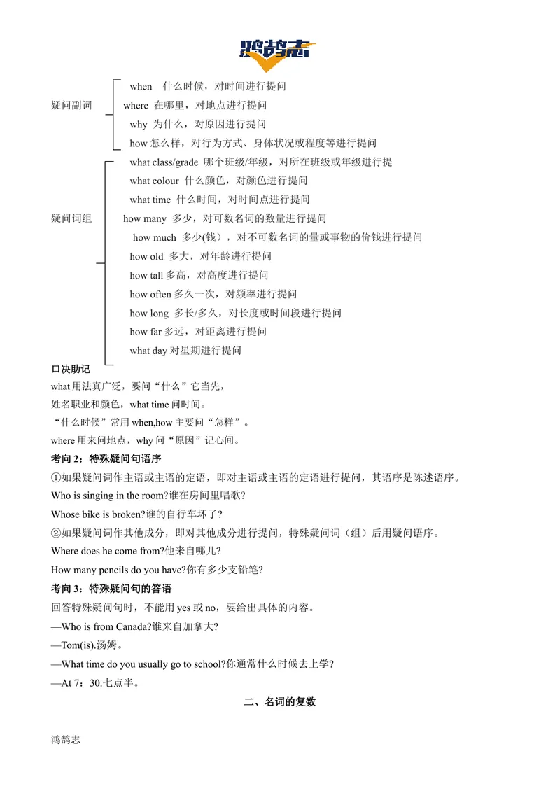 《Unit1单元知识清单（语音知识+单元语法+重点词句+书面表达）_初中全科《知识梳理》打包下载_2025春《名师总结知识点》下册_英语_七年级》第3页预览