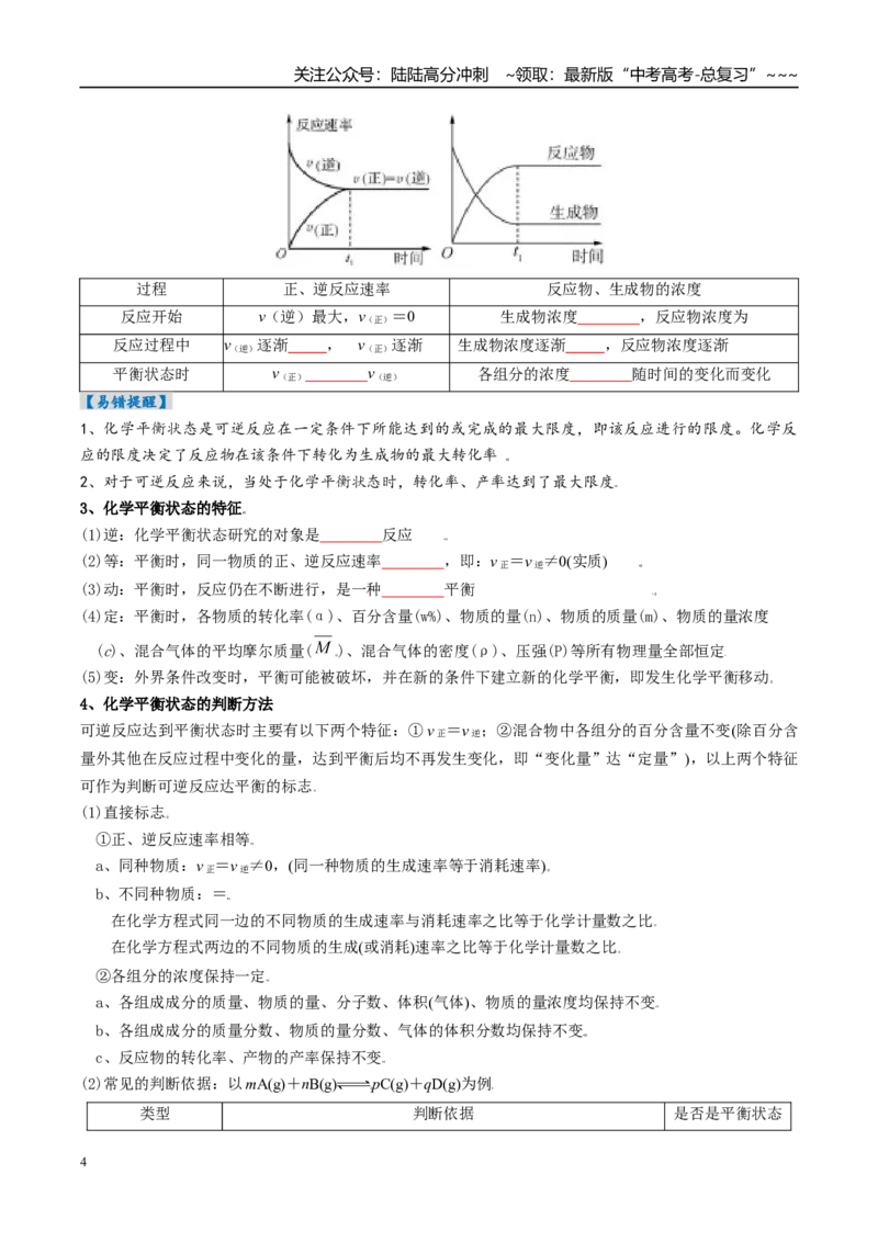 《专题02化学平衡状态、化学平衡的移动（高效培优讲义）（学生版）_05-化学-高考总复习_一轮复习_2026年-化学高考一轮复习_2026年高考化学一轮复习考点精讲精练（新高考通用）-G58_2026版》第4页预览