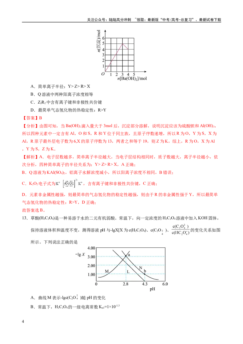 《2023年高考押题预测卷03（全国甲卷）-化学（全解全析）_05-化学-高考总复习_专项复习_2024年_2023年高考押题预测卷01化学》第4页预览