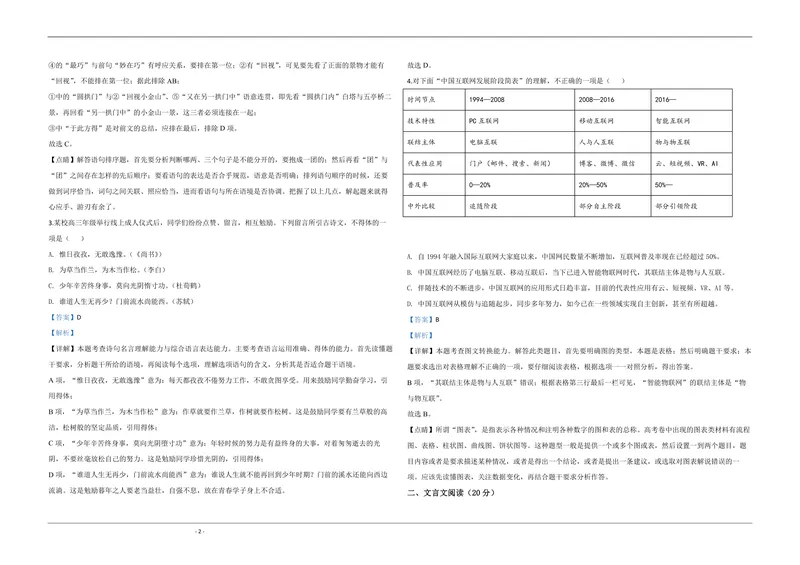 《2020年江苏省高考语文试卷解析版_专项复习_2026年-语文专项复习_2008年-2025年语文高考真题_2008-2020年高考_地方卷_江苏高考语文07-21_A3word版_PDF版（赠送）》第2页预览