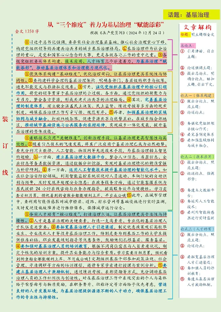 《人民日报范文精讲（2025.1月版）_3539.2027北京定向选调_072027申论资料（三色笔记+万能模版+高分指南)_17、人民日报范文精讲》第3页预览
