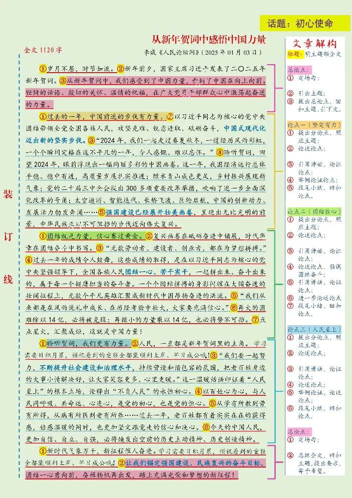 《人民日报范文精讲（2025.1月版）_3539.2027北京定向选调_072027申论资料（三色笔记+万能模版+高分指南)_17、人民日报范文精讲》第7页预览