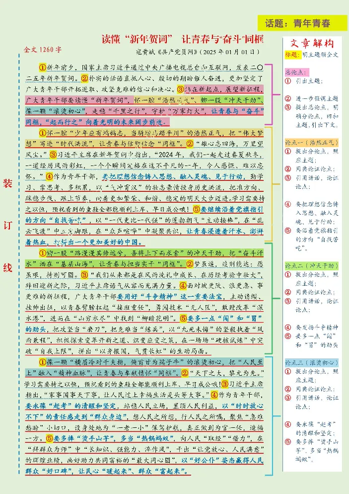 《人民日报范文精讲（2025.1月版）_3539.2027北京定向选调_072027申论资料（三色笔记+万能模版+高分指南)_17、人民日报范文精讲》第8页预览