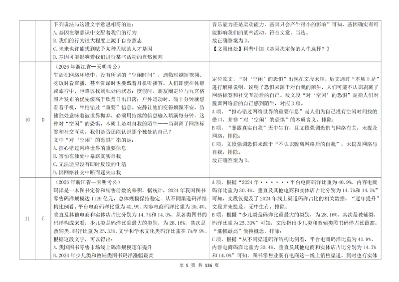 《（4.0新增答案）片段阅读千题册_3539.2027北京定向选调_062027行测刷题-各模块刷题合集pdf版_2027片段阅读千题册_片段阅读千题册（乱序版）_片段阅读千题册乱序版4.0》第6页预览