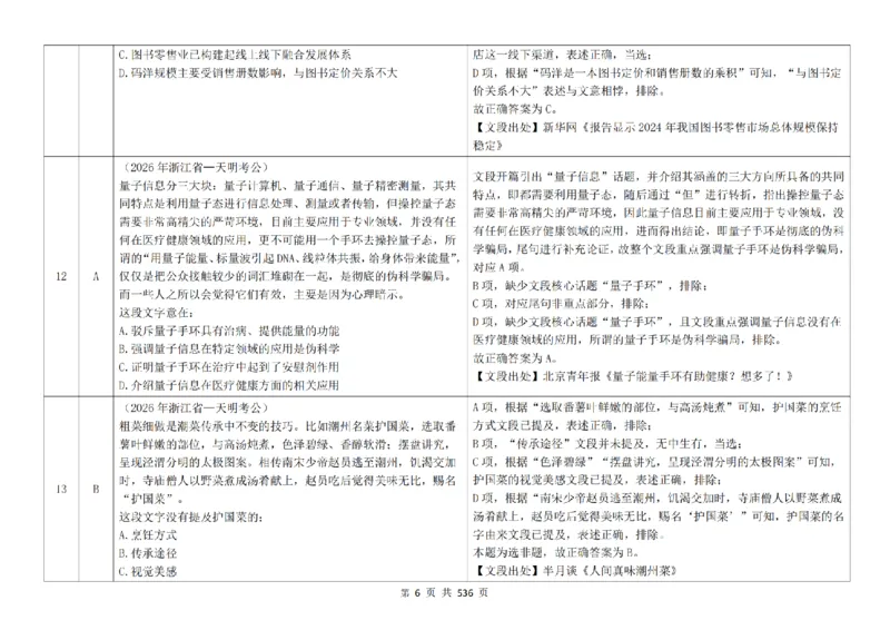 《（4.0新增答案）片段阅读千题册_3539.2027北京定向选调_062027行测刷题-各模块刷题合集pdf版_2027片段阅读千题册_片段阅读千题册（乱序版）_片段阅读千题册乱序版4.0》第7页预览