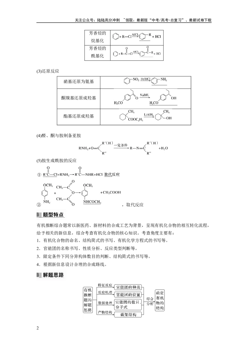 《2024年高考化学一轮复习（新高考版）第10章第67讲　有机合成与推断综合题突破_05-化学-高考总复习_一轮复习_2024年_2024高考化学大一轮复习课件讲义新人教版知识总结_教师版》第2页预览