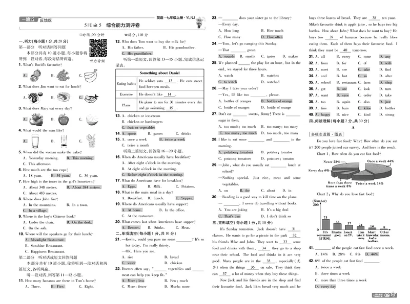 《2024秋一遍过七上英语译林牛津版教用单元卷_初中各科各版本一遍过7-9年级上册_一遍过初中英语_一遍过初中英语译林牛津25年上册7》第9页预览