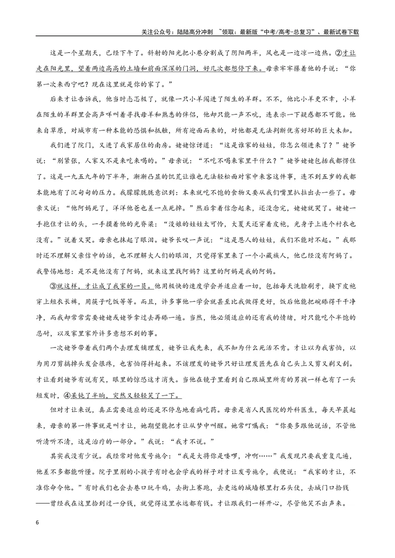 《37文学类文本阅读之情节内容（新高考版）（试卷）_二轮复习_2025年_2025年新高考语文二轮复习高频考点重难点强化训练卷_资料》第6页预览