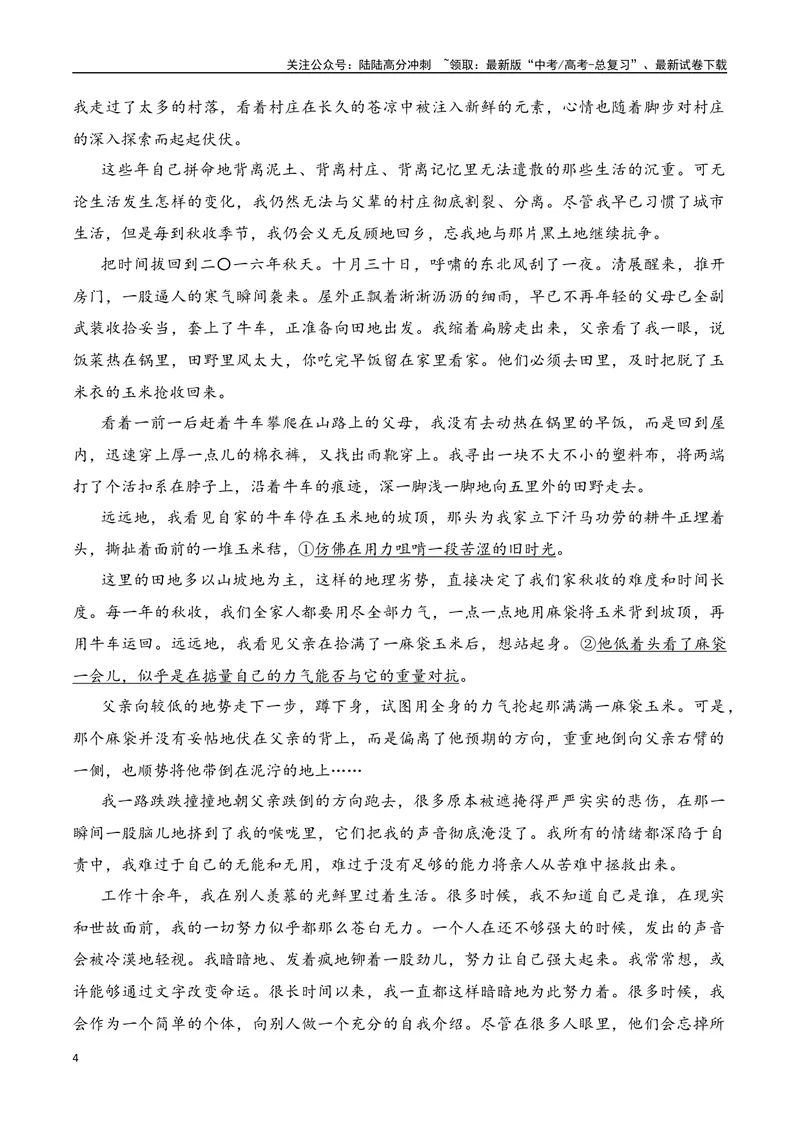 《2024年新高考九省联考语文模拟试卷十（九省联考专用）（原卷版）_专项复习_2024年_2024年新高考九省联考语文模拟试卷真题检测卷练习_资料》第4页预览