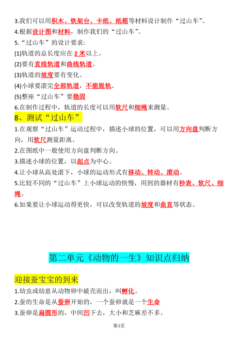 《2.29科学全册知识点归纳（教科版）三下_小学1-6年级全科全套_1-6年级全科下册_三年级_其他补充资料_热门资料_科学》第4页预览