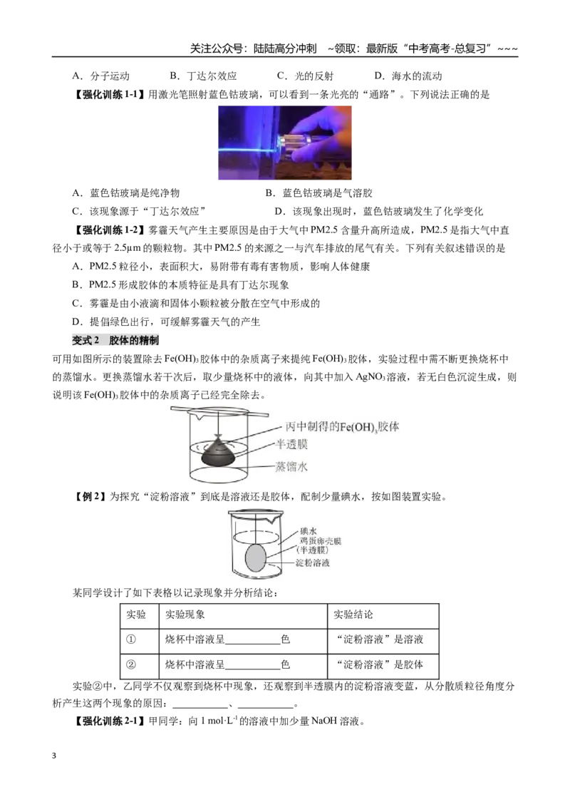 《专题01化学基本概念（学生版）_05-化学-高考总复习_一轮复习_2026年-化学高考一轮复习_2026年高考化学一轮复习讲义+练习+课件（新教材新高考）-G55_2026版_第十章化学实验基础与探究》第3页预览