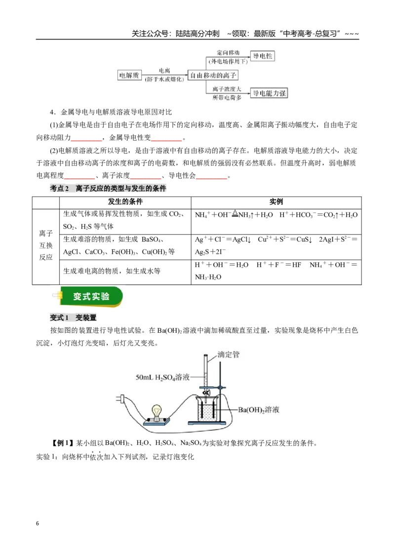 《专题01化学基本概念（学生版）_05-化学-高考总复习_一轮复习_2026年-化学高考一轮复习_2026年高考化学一轮复习讲义+练习+课件（新教材新高考）-G55_2026版_第十章化学实验基础与探究》第6页预览