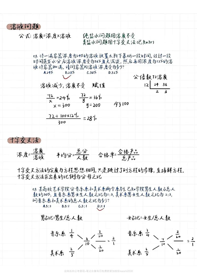 《花生十三数量关系精品总结笔记_3539.2027北京定向选调_052027行测资料（名师笔记+技巧+必考点）_11数量关系专项资料》第7页预览