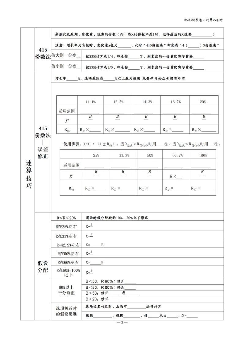 《花生十三丨26资料分析思维导图（挖空版）_3539.2027北京定向选调_052027行测资料（名师笔记+技巧+必考点）_12资料分析专项资料_花生十三丨26资料分析思维导图背诵默写笔记》第2页预览