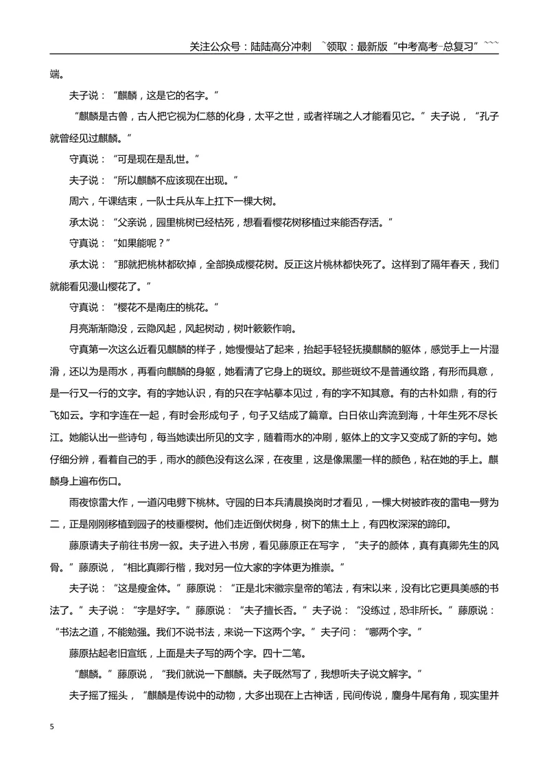《专题04魔幻现实小说（学生版）-14页_专项复习_2026年-语文专项复习_2026年高考语文复习阅读与写作教考衔接微专题（全国通用）-G379_资料》第5页预览