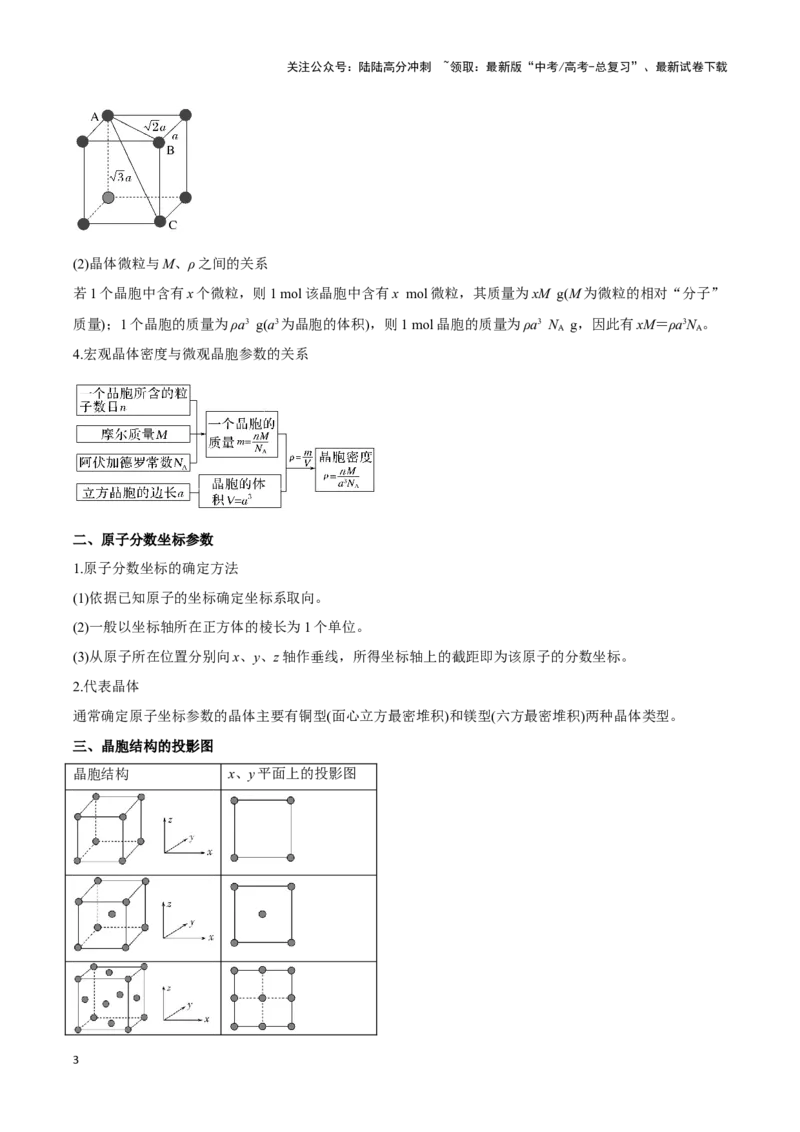 《压轴题10 晶体结构及相关计算（教师版）_05-化学-高考总复习_专项复习_2024年_2024年高考化学压轴题专项训练（新高考通用）》第3页预览