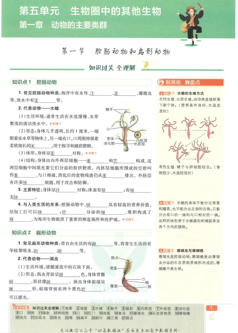 《初中必刷题八年级上册生物人教版狂K重点_2、2025初中必刷题合集_初中必刷题23+24+25上册_2023版》第5页预览