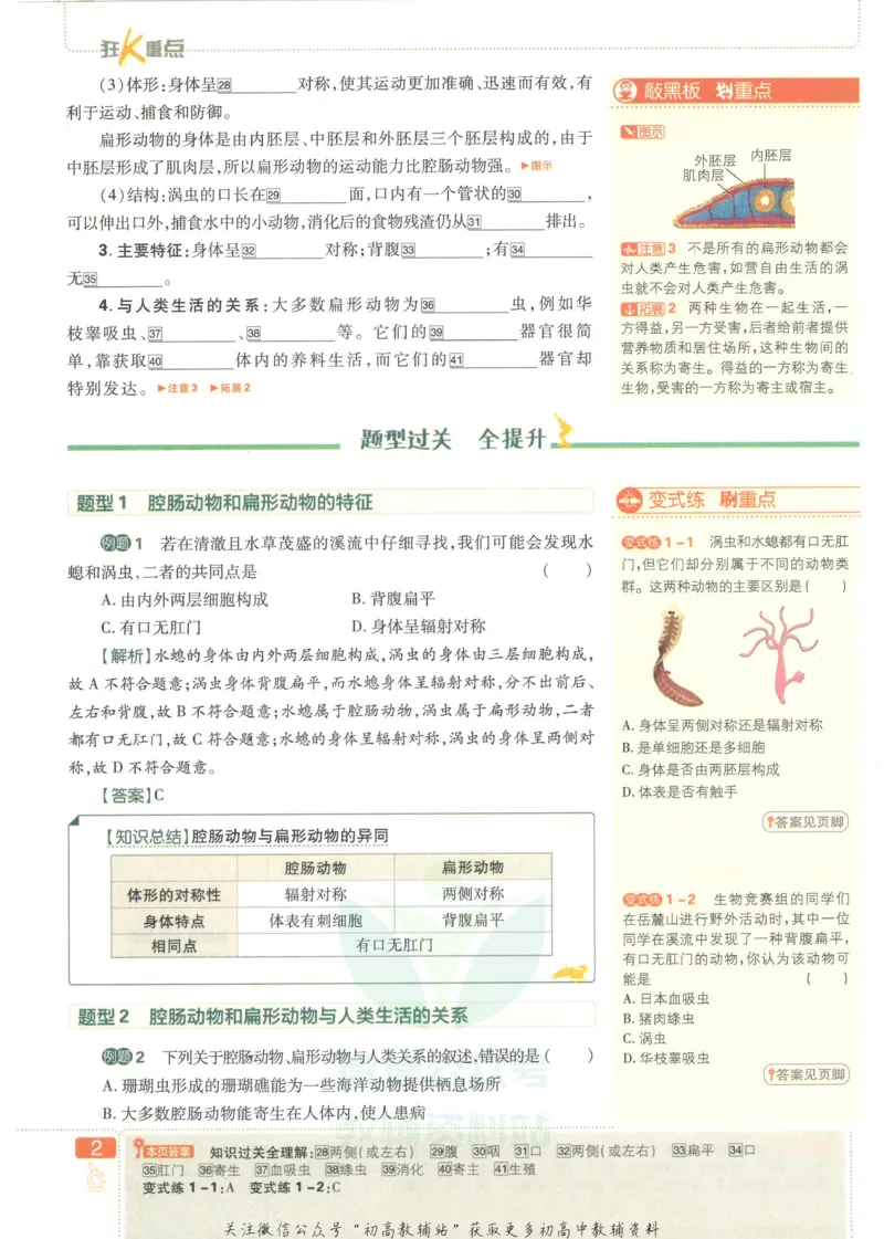 《初中必刷题八年级上册生物人教版狂K重点_2、2025初中必刷题合集_初中必刷题23+24+25上册_2023版》第6页预览