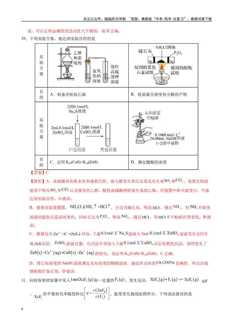 《化学（天津卷）（全解全析）_05-化学-高考总复习_专项复习_2025年_2025年高考押题预测卷（多地区）化学》第6页预览